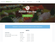 Tablet Screenshot of amberkipsbaynyc.com